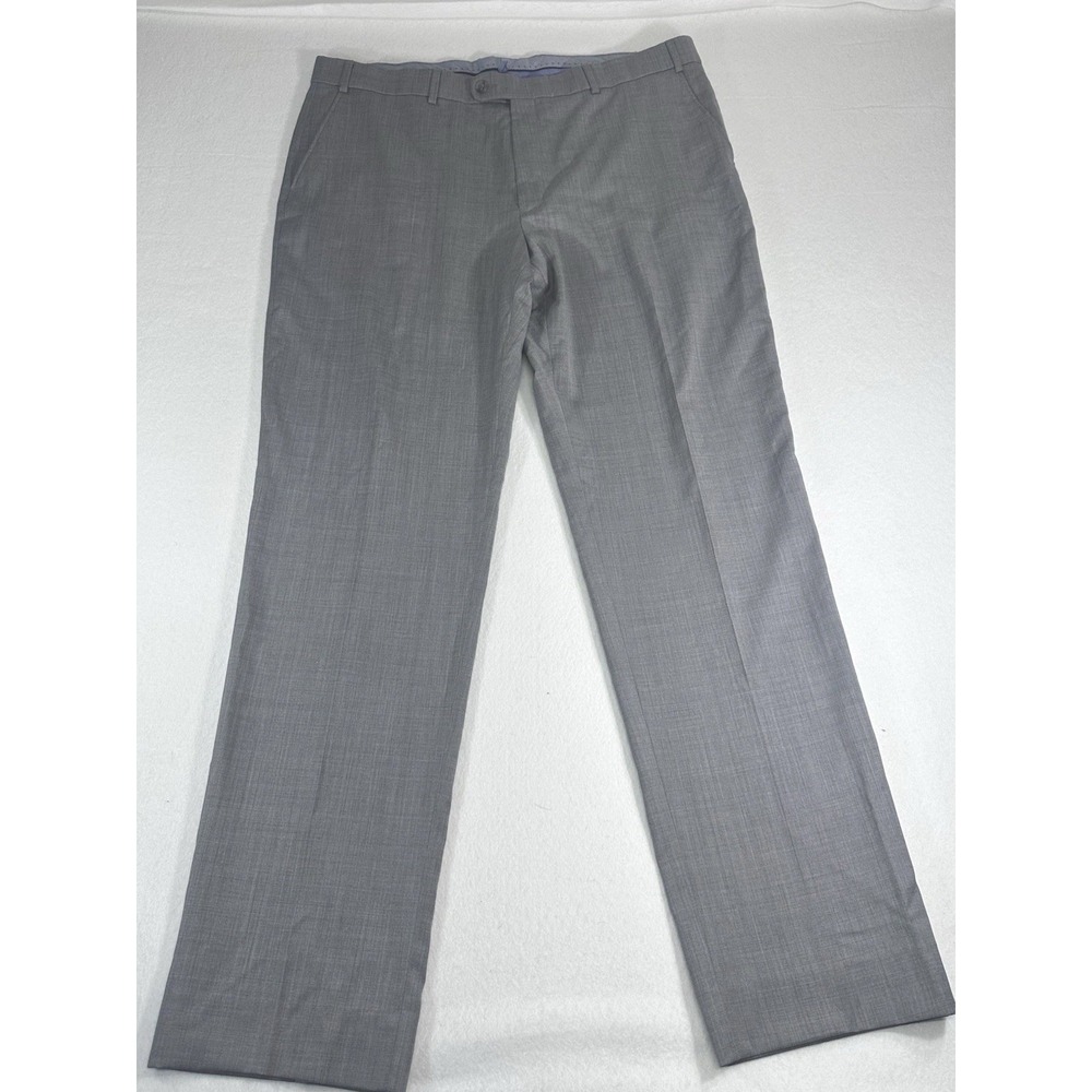 Ballin Comfort-EZE Mens 40 Gray Super 120's Wool Dress Pants Made in Canada